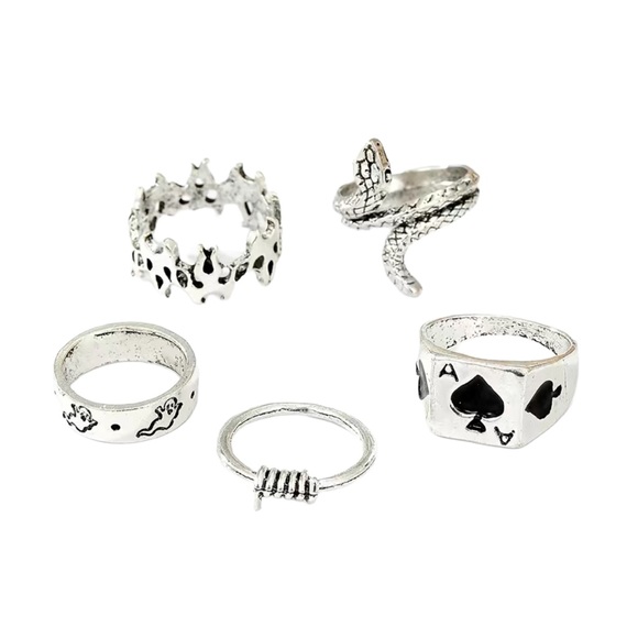 Silver Ring 5 Piece Variety Pack - Picture 4 of 6